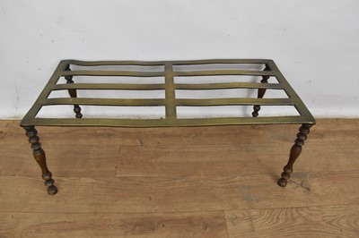 Lot 1337 - Georgian brass trivet stand