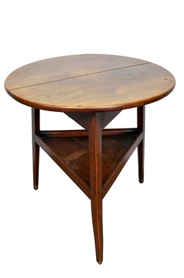 Lot 1382 - Good 18th century fruitwood cricket table