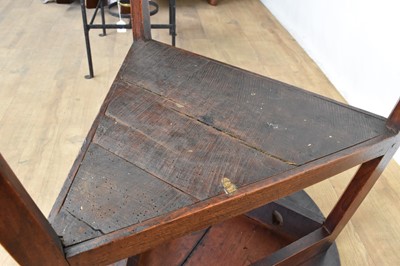 Lot 1382 - Good 18th century fruitwood cricket table