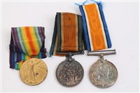 Lot 2492 - Two First World War, War Medalss, named to...