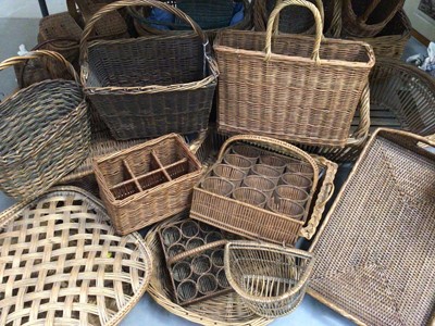 Lot 1400 - Collection of woven baskets