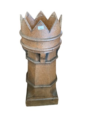 Lot 1419 - Impressive Victorian salt glazed chimney and a pair of Victorian chimneys