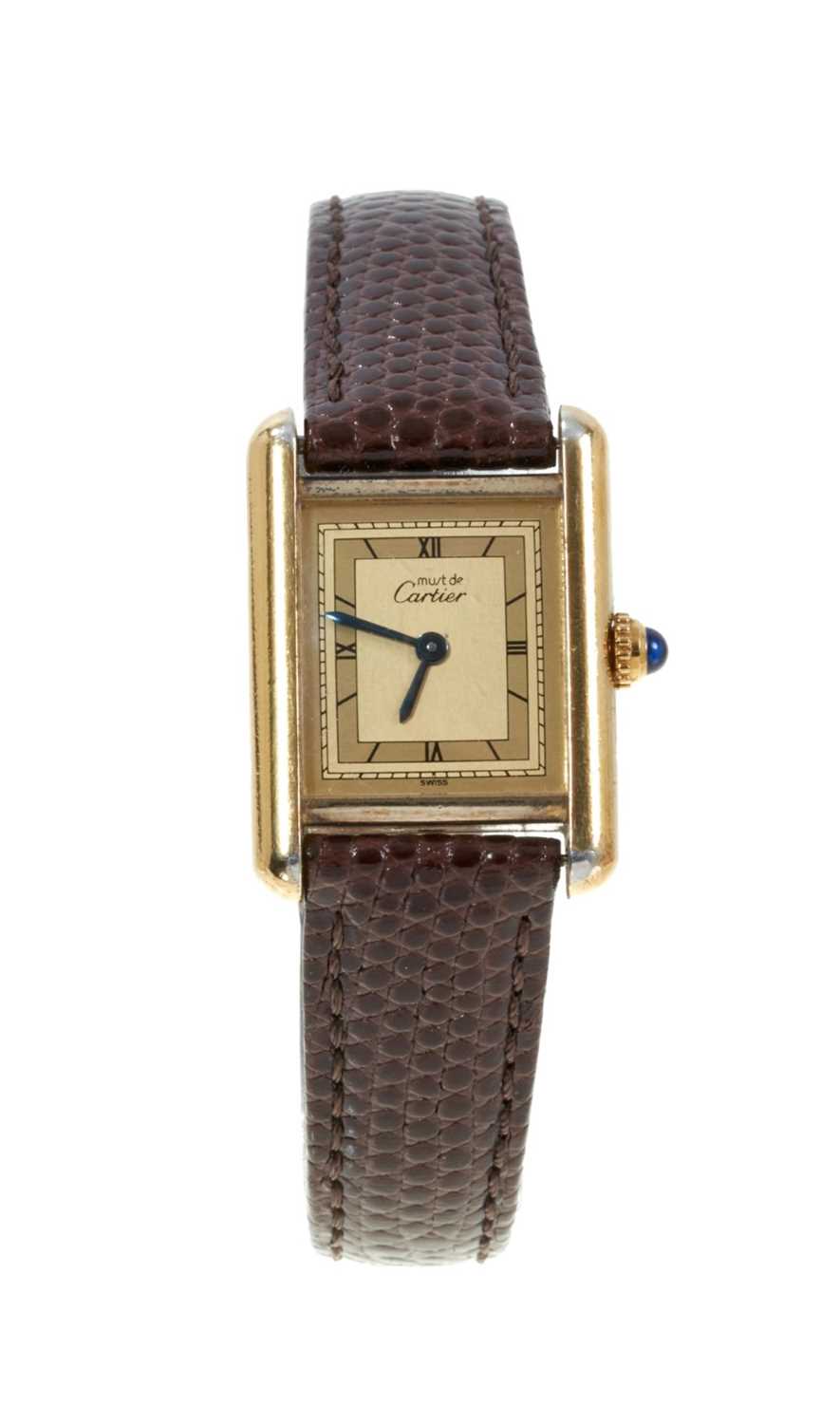 Lot 439 - Must de Cartier Tank wristwatch