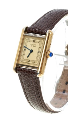 Lot 439 - Must de Cartier Tank wristwatch