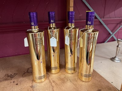 Lot 426 - Four bottles of Au Black Grape Vodka , 70cl, (4 bottles).