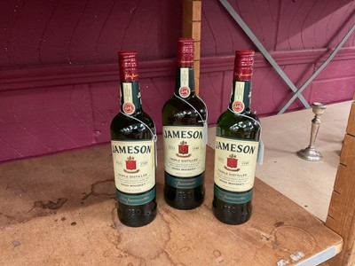 Lot 427 - Three bottles of Jameson Irish Whiskey, 1 litre x1 and 700ml x2 (3 bottles).