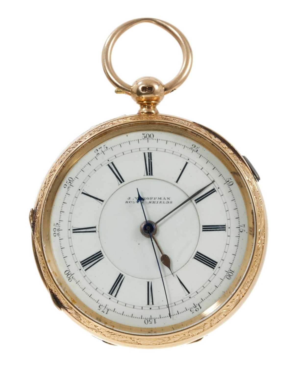 Lot 423 - Victorian 18ct gold pocket watch