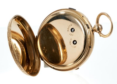 Lot 423 - Victorian 18ct gold pocket watch