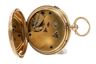 Lot 423 - Victorian 18ct gold pocket watch