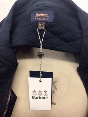 Lot 2068 - Barbour women's Eventer jacket size 16, as new, Barbour navy Heathfield overlayer new with tags ans Burberry's jacket.