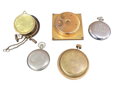 Lot 113 - Imhof travelling alarm clock, 8 day watch and other watches