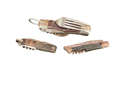 Lot 116 - Two penknives and a folding camping knife (3)