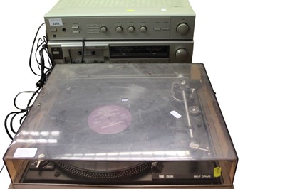 Lot 2203 - Dual 506 turntable with a Dual CV 1160 stereo amplifier, etc