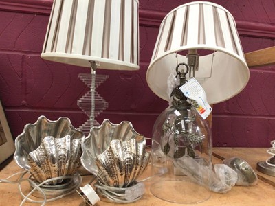 Lot 665 - Group of Laura Ashley and other lamps and light fittings