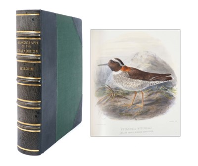 Lot 700 - Henry Seebohm - The Geographical Distribution of the Family Charadriidae, or the Plovers, Sandpipers, Snipes..., 1888 first edition, 21 hand-coloured lithographed plates after J.G.Keulemans, wood-e...