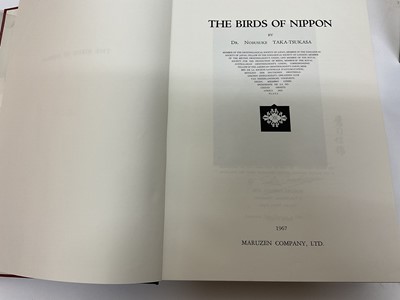 Lot 715 - Taka-Tsukasa - The Birds of Nippon, Tokyo, 1967, original cloth, with a small group of Japanese bird books