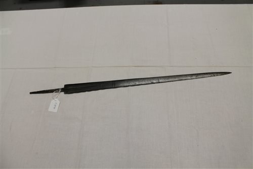 Lot 2517 - Antique sword blade with impressed markings 'A....