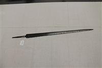 Lot 2517 - Antique sword blade with impressed markings 'A....