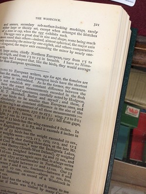 Lot 720 - Hume & Marshall - The game birds of India Burmah & Ceylon. Calcutta 1879-1881 subscribers edition 8vo 3 volumes, coluour lithographic plates, original decorative green cloth