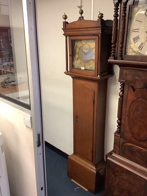 Lot 1399 - Oak cased 30 hour long case clock by James Smyth of Saxmundham Suffolk