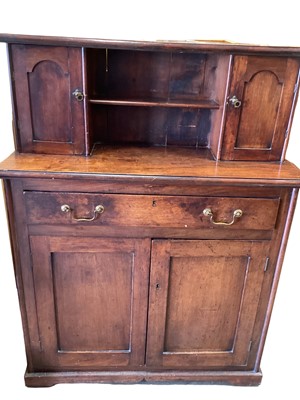 Lot 1290 - Victorian mahogany chiffonier, 96.5cm wide, 34cm deep, 128.5cm high