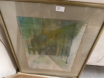 Lot 290 - Ian Hay, pastel scrapyard, signed, together with a watercolour by Lloyds Butler