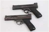 Lot 2541 - Two Webley & Scott 'Webley air pistol Mk I's' ....