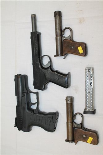 Lot 2546 - Diana SP50 air pistol, SKIF A-3000 BB gun and...