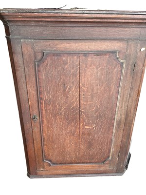 Lot 1341 - Two antique corner cupboards