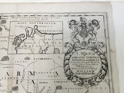 Lot 201 - Wells map of Eastern Europe, c.1700, “A New Map Of Sarmatia Europea Pannonia and Dacia”. By Edward Wells, 1667-1727. Laid to wove paper. The map 45x53.5cm. And one other 18th century nautical coast...