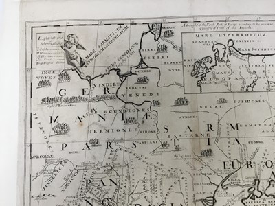 Lot 201 - Wells map of Eastern Europe, c.1700, “A New Map Of Sarmatia Europea Pannonia and Dacia”. By Edward Wells, 1667-1727. Laid to wove paper. The map 45x53.5cm. And one other 18th century nautical coast...