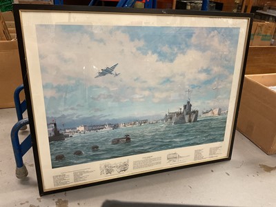 Lot 234 - D - Day Overture limited edition print, no. 10 of 500, in glazed frame.