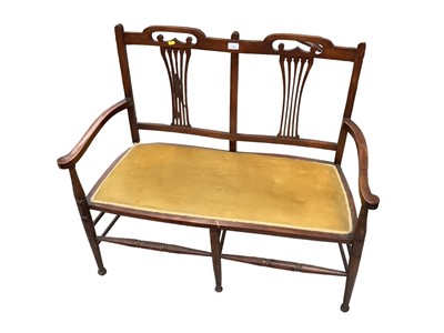 Lot 1380 - Early 20th century two seater settee