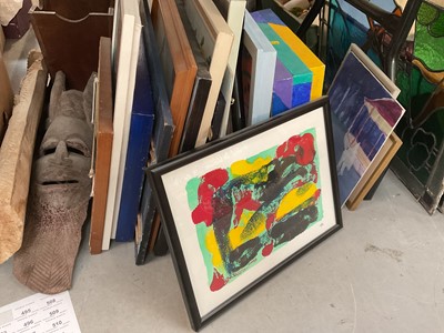 Lot 483 - Group of mixed works by Jim Reid (James Edward Reid 1937-2022), some with Colchester Art Society labels verso.