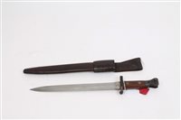 Lot 2556 - British 1903 pattern bayonet, blade with...