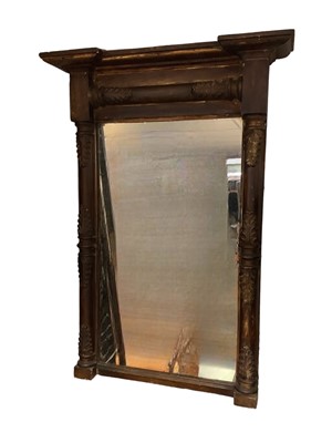 Lot 1402 - Antique pier mirror, 76.5cm x 53.5cm