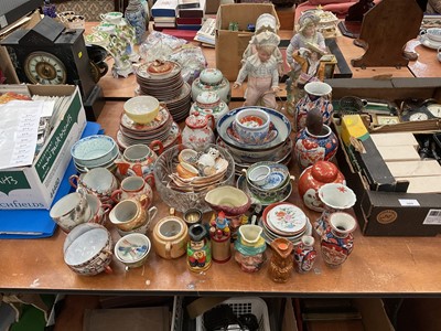 Lot 511 - Collection of Japanese teaware, Imari vases and other ceramics and teaware.