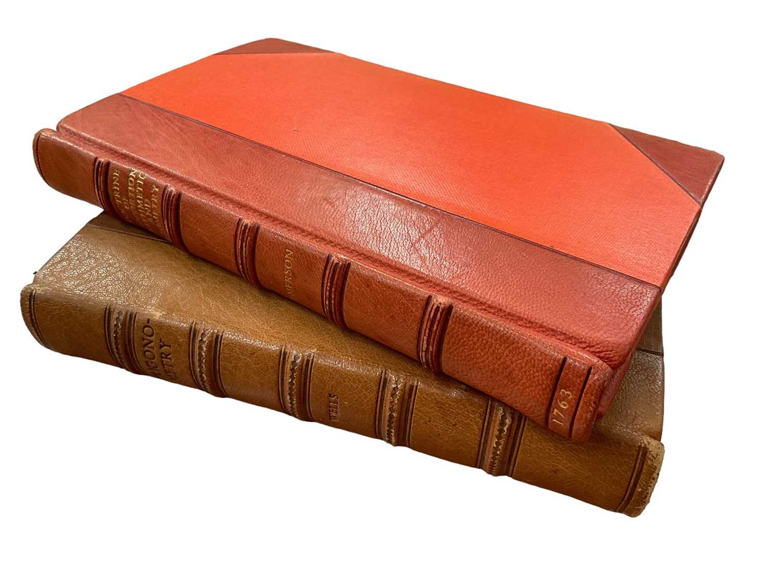 Lot 1457 - The Doctrine of Proportion, Arithmetical and Geometrical, J Nourse, 1763, bound with The Elements of Geometry, and The Young Gentleman's Trigonometry, Mechankicks, and Opticks, in three parts, Edwa...