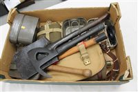 Lot 2564 - Second World War R.A.F. escape axe, mess tins,...