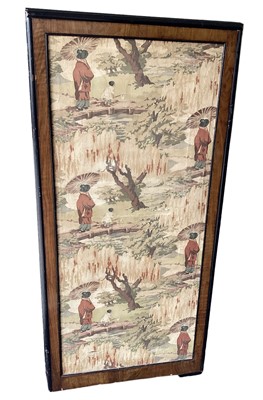 Lot 1412 - Decorative folding three fold screen