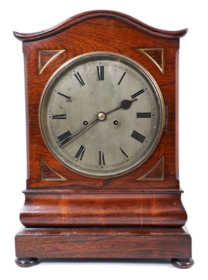 Lot 503 - Rosewood Regency bracket clock