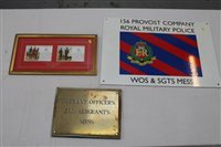 Lot 2576 - Warrant Officers and Sergeants Mess brass...