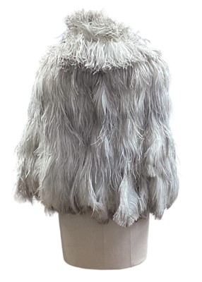 Lot 2113 - 1930's Ostrich feather cape and two fans.
