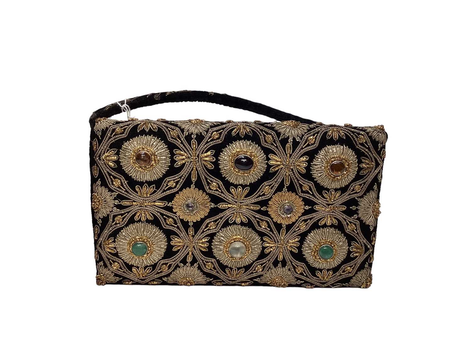 Black velvet clutch bag online