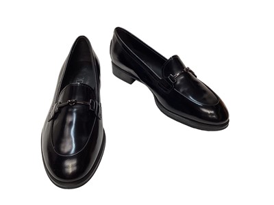 Lot 2094 - Tod's women's shoes, including leather loather shoes, two pairs, size 35 1/2 and 6 both in dust bags, studded black velvet flat pair, size 36 in dust bag and a boxed pair of dark brown suede ankle...