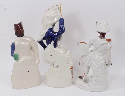 Lot 47 - Group of Victorian Staffordshire pottery figures