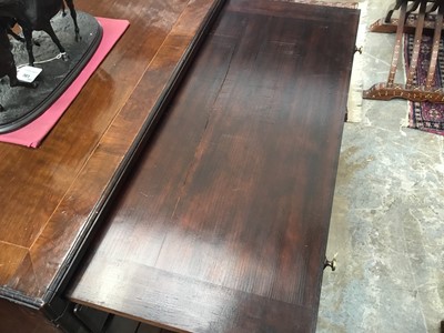 Lot 1116 - George I walnut and crossbanded chest of drawers, with caddy moulded top and brushing slide over four graduated drawers on bracket feet, 75cm wide x 44cm deep x 77cm high