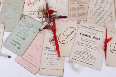 Lot 553 - Collection of early 20th century dance cards, approximately 30