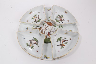Lot 21 - Herend hors d'oeuvres set (two pieces missing), 37cm diameter, and a small tureen and cover