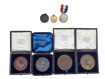 Lot 434 - G.B. - Mixed Medallions to include 9ct gold...